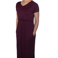 Plum Maxi Nursing Dress